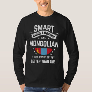 T-shirt Drapeau Mongol Fierté Autochtone Mongolie Racines