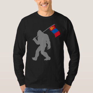 T-shirt Drapeau Mongol Ou Mongol Sur Drapeau Mongolie