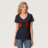 T-shirt Drapeau monochrome de la Mongolie (Devant entier)