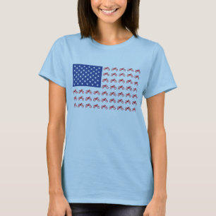 T-shirt Drapeau-Moto-Cross-Moto