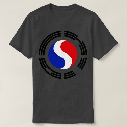 T-shirt Drapeau multilingue coréen (Design devant)