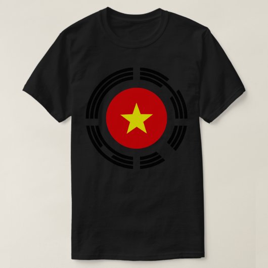 T-shirt Drapeau multipatriote coréen du Vietnam (Design devant)