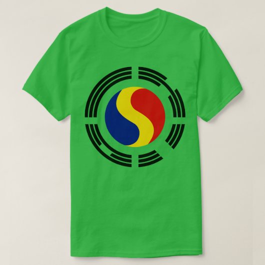 T-shirt Drapeau multipatriotique coréen (Design devant)