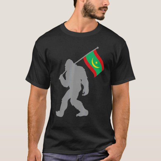 T-shirt Drapeau Muritaniya Ou Mauritanien Sur Drapeau Maur (Devant)