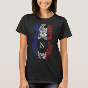 T-shirt Drapeau Napoléon Bonaparte Aigle Français Drapeau