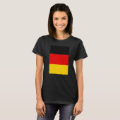 T-shirt Drapeau National Allemand De L'Allemagne (Devant entier)