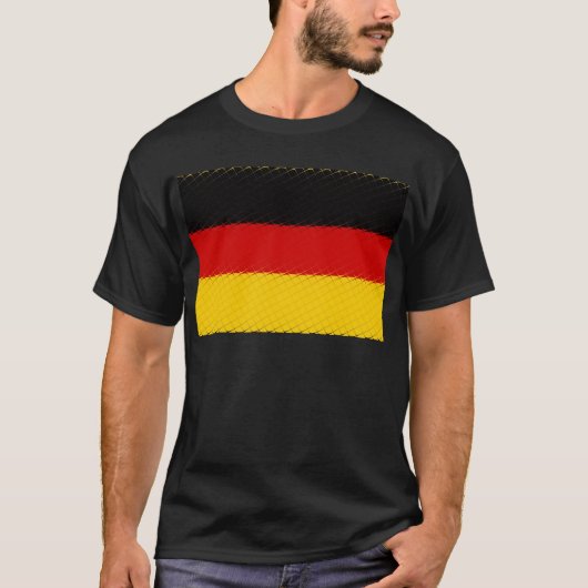 T-shirt Drapeau national d'Allemagne (Devant)