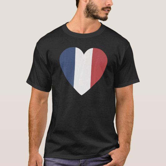 T-shirt Drapeau National de France souvenir pour hommes fe (Devant)
