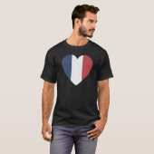 T-shirt Drapeau National de France souvenir pour hommes fe (Devant entier)