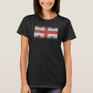 T-shirt Drapeau national de Géorgie souvenir pour les femm