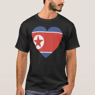 T-shirt Drapeau national de la Corée du Nord souvenir pour
