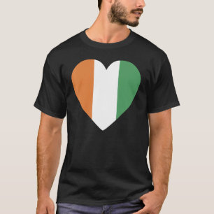 T-shirt Drapeau National de la Côte d'Ivoire souvenir pour