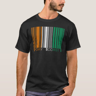 T-shirt Drapeau national de la Côte d'Ivoire souvenir pour