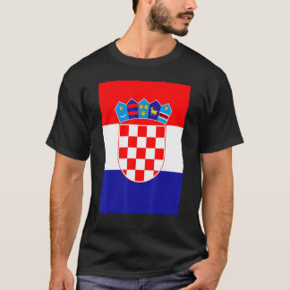 T-shirt Drapeau national de la Croatie Vintage rétro