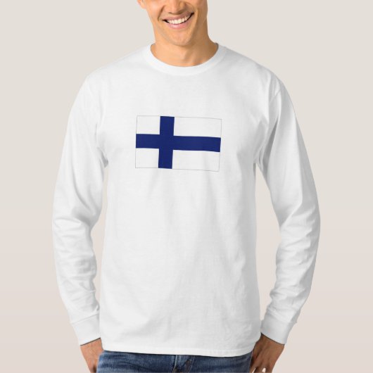 T-shirt Drapeau national de la Finlande (Devant)