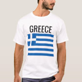 T-shirt Drapeau national de la Grèce // (Devant)