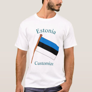 T-shirt Drapeau national de l'Estonie Thunder_Cove