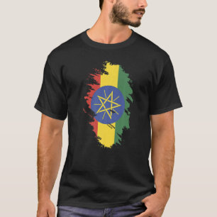 T-shirt Drapeau national de l'Éthiopie souvenir pour les f