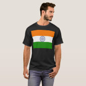 T-shirt Drapeau national de l'Inde Ashoka Chakra (Devant entier)