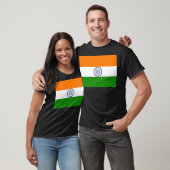 T-shirt Drapeau national de l'Inde Ashoka Chakra (Unisexe)