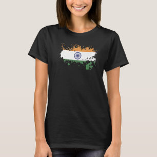 T-shirt Drapeau national de l'Inde souvenir pour hommes fe