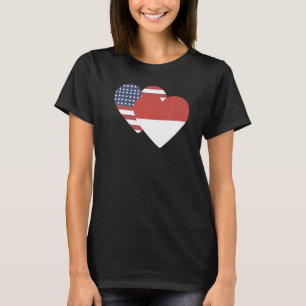 T-shirt Drapeau national de l'Indonésie souvenir pour les