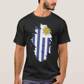 T-shirt Drapeau national de l'Uruguay souvenir pour les fe