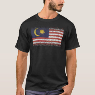 T-shirt Drapeau national de Malaisie souvenir pour les fem