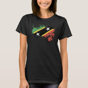 T-shirt Drapeau national de Saint-Kitts souvenir pour homm