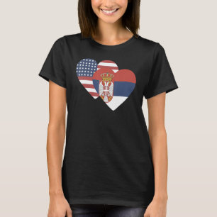 T-shirt Drapeau national de Serbie souvenir pour hommes fe