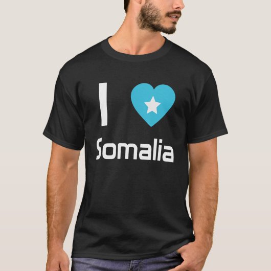 T-shirt Drapeau national de Somalie souvenir pour hommes f (Devant)