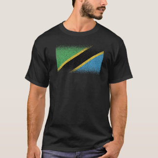 T-shirt Drapeau national de Tanzanie souvenir pour les fem