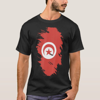 T-shirt Drapeau national de Tunisie souvenir pour hommes f