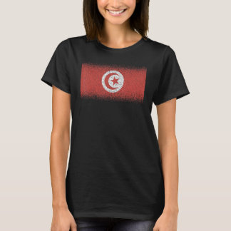 T-shirt Drapeau national de Tunisie souvenir pour les femm