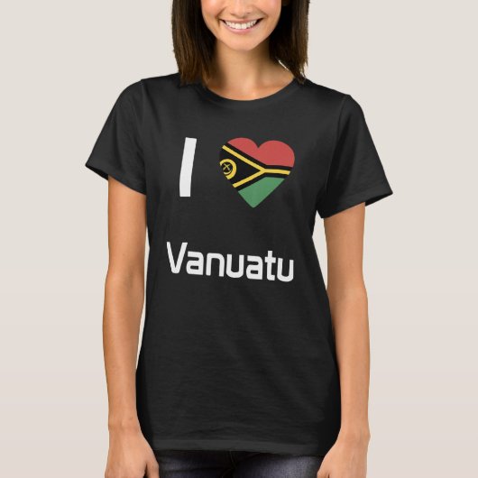 T-shirt Drapeau national de Vanuatu souvenir pour hommes f (Devant)