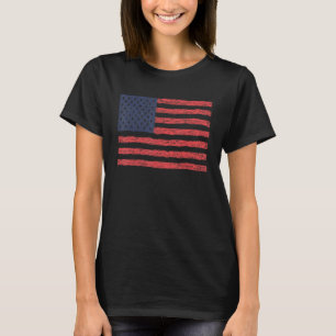 T-shirt Drapeau National des Etats-Unis souvenir pour homm