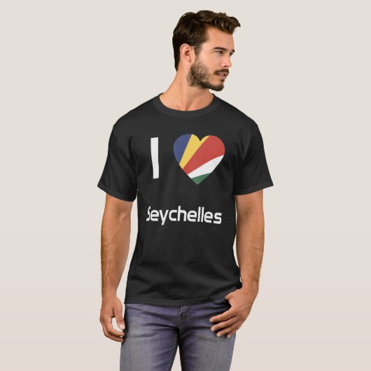 T-shirt Drapeau national des Seychelles souvenir pour homm (Devant entier)