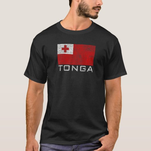 T-shirt Drapeau National Des Tonga (Devant)