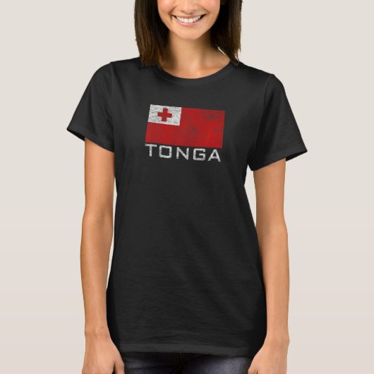 T-shirt Drapeau National Des Tonga (Devant)