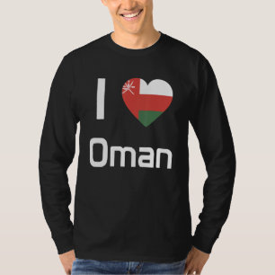 T-shirt Drapeau national d'Oman souvenir pour les femmes