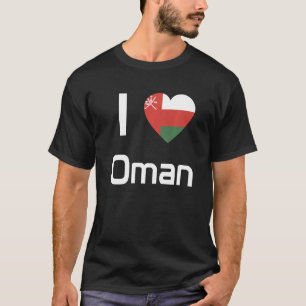 T-shirt Drapeau national d'Oman souvenir pour les femmes