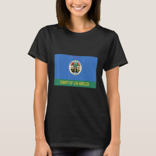 T-shirt Drapeau National Du Comté De Los Angeles Californi