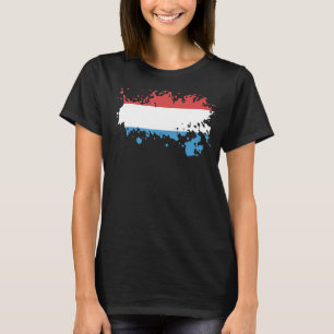 T-shirt Drapeau National du Luxembourg souvenir pour les f