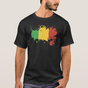 T-shirt Drapeau national du Mali souvenir pour hommes femm