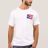 T-shirt Drapeau national du monde de Porto Rico (Devant)