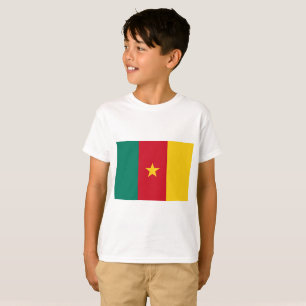 T-shirt Drapeau national du monde du Cameroun