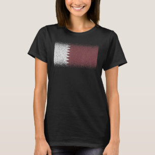 T-shirt Drapeau national du Qatar souvenir pour les femmes
