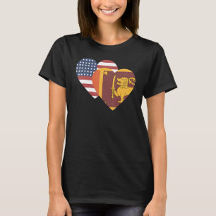 T-shirt Drapeau national du Sri Lanka souvenir pour hommes