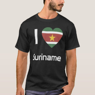 T-shirt Drapeau national du Suriname souvenir pour les fem