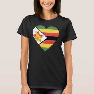 T-shirt Drapeau national du Zimbabwe souvenir pour les fem